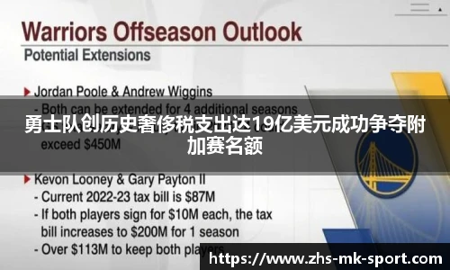 勇士队创历史奢侈税支出达19亿美元成功争夺附加赛名额